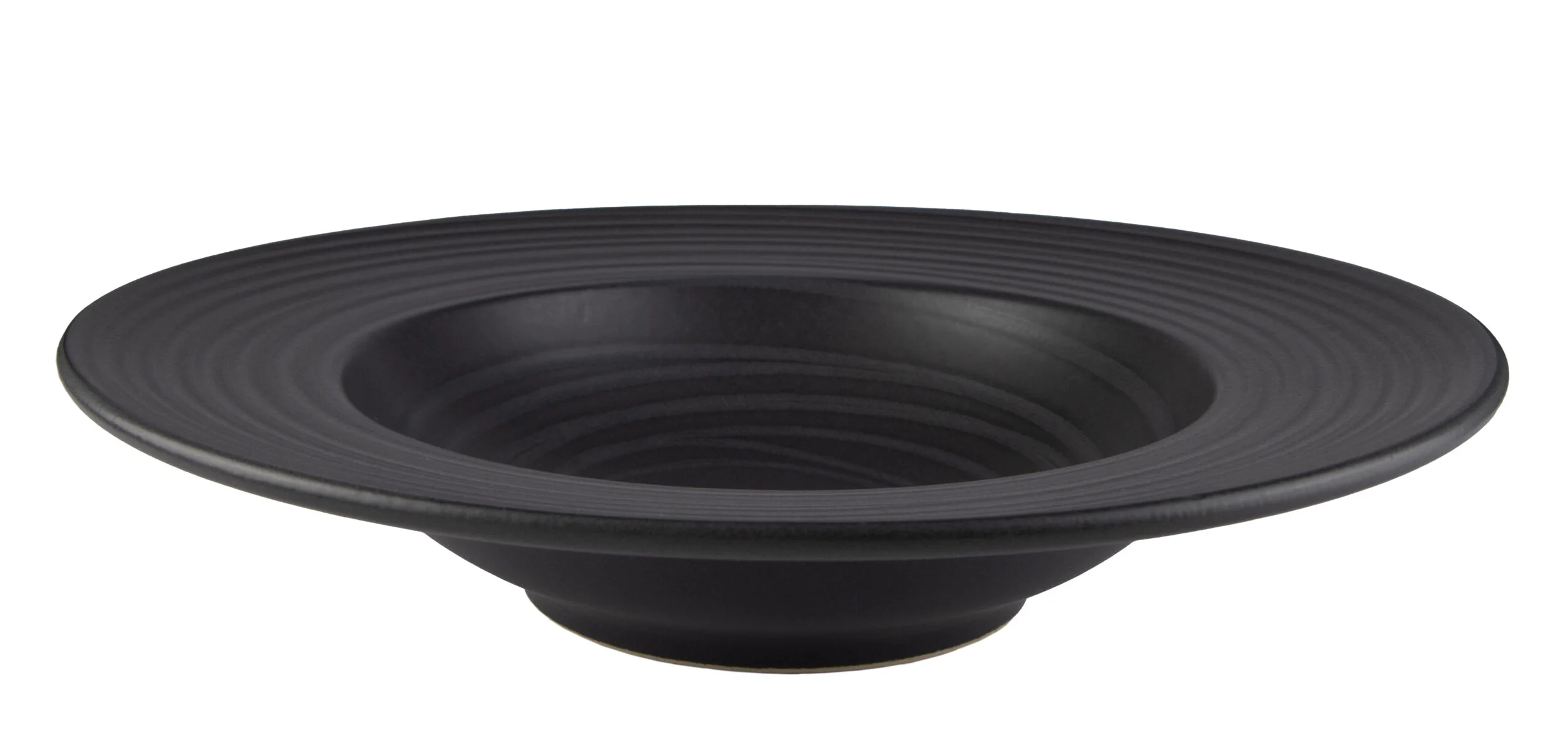 Pasta Plate Coupe - Xisto Black