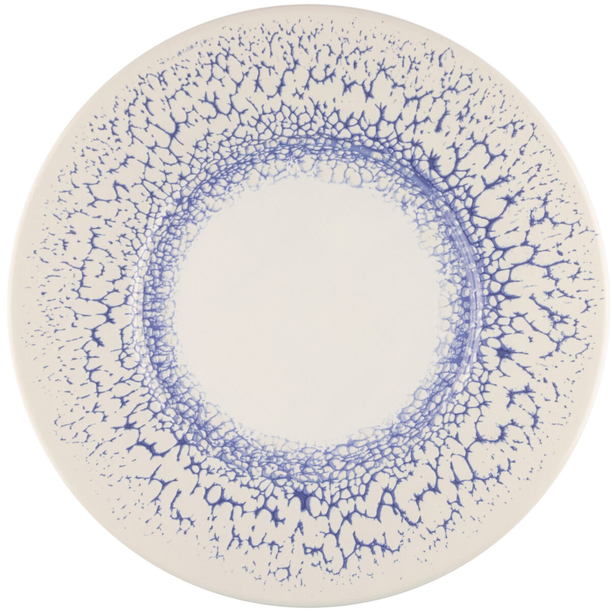 Único Dinner Plate 28 - Espuma Azul