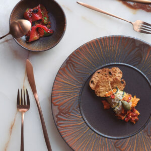 Mesa's Akiko collection with herdmar cutlery