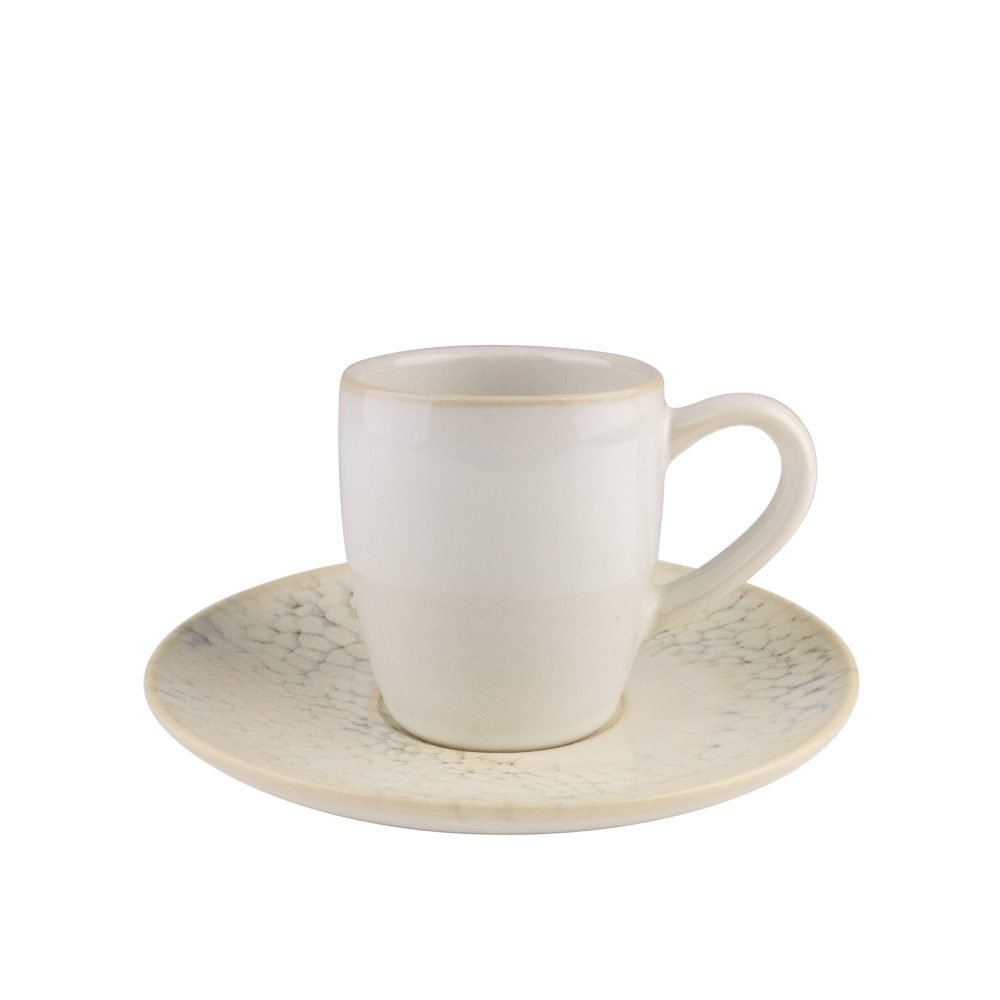 Coffee cup and saucer - Kanji